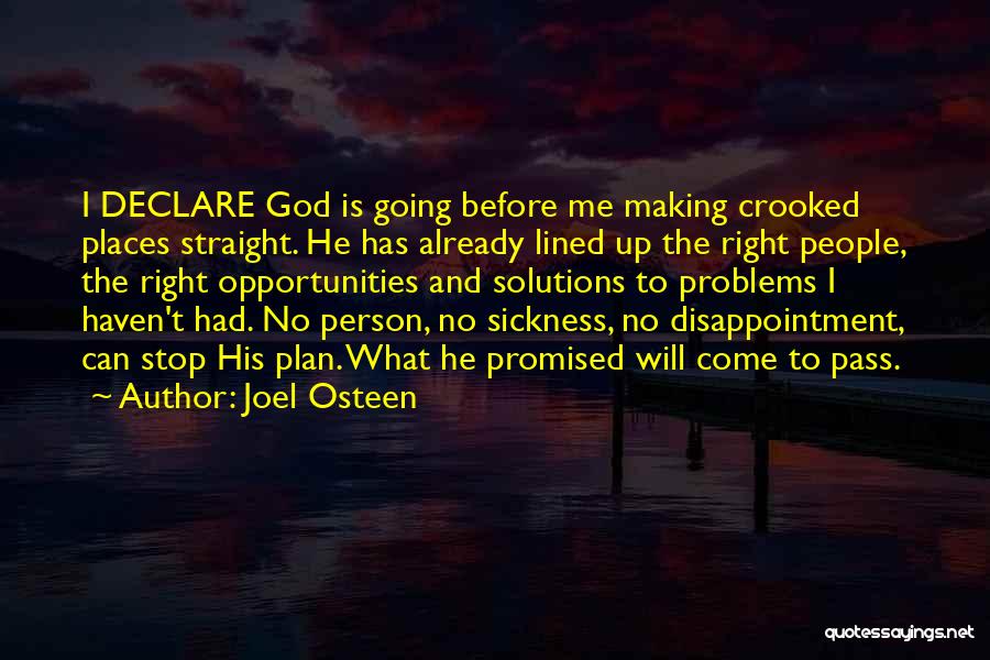 Sickness And God Quotes By Joel Osteen
