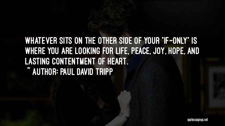 Side Of Life Quotes By Paul David Tripp