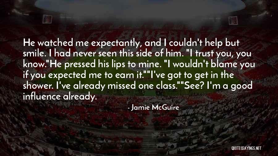 Side Smile Quotes By Jamie McGuire Side Smile Quotes By Jamie McGuire