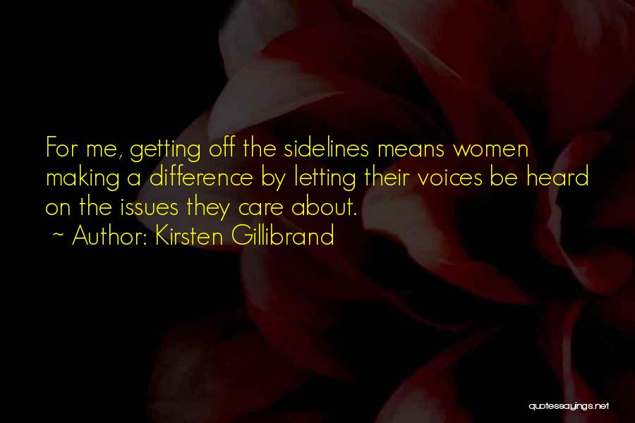 Sidelines Quotes By Kirsten Gillibrand