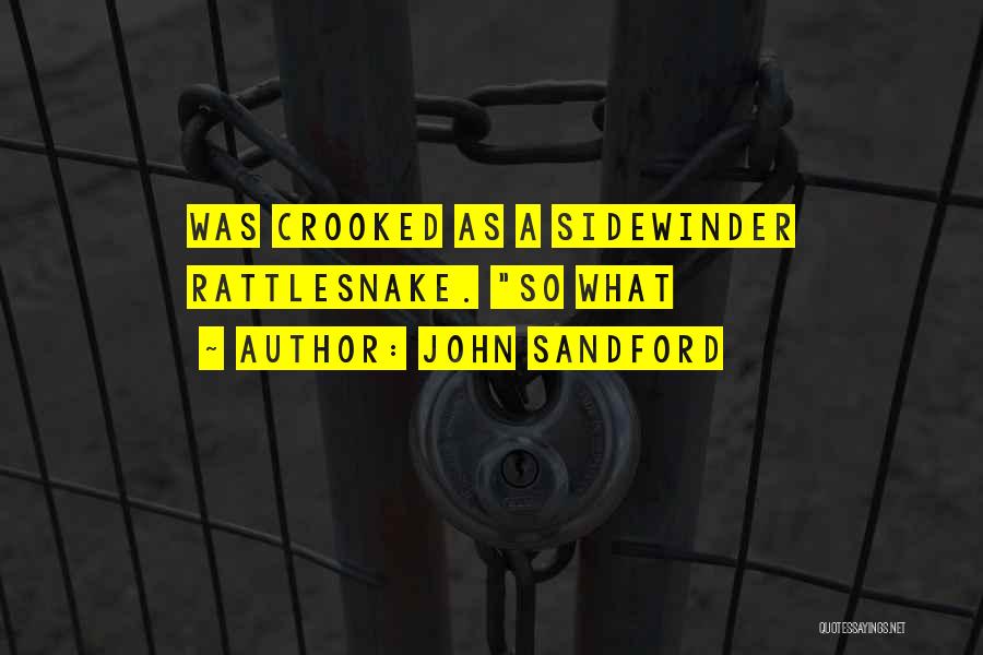 Sidewinder Quotes By John Sandford