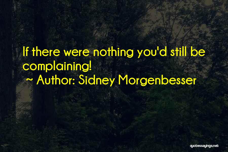 Sidney Morgenbesser Quotes 1134882