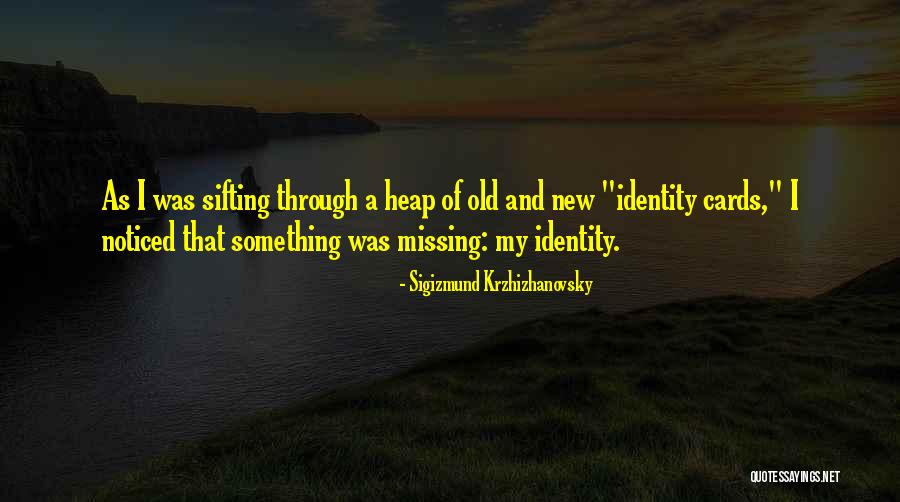 Sifting Out Quotes By Sigizmund Krzhizhanovsky Sifting Out Quotes By Sigizmund Krzhizhanovsky