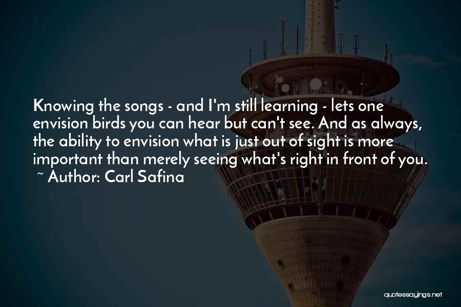 Sight And Seeing Quotes By Carl Safina