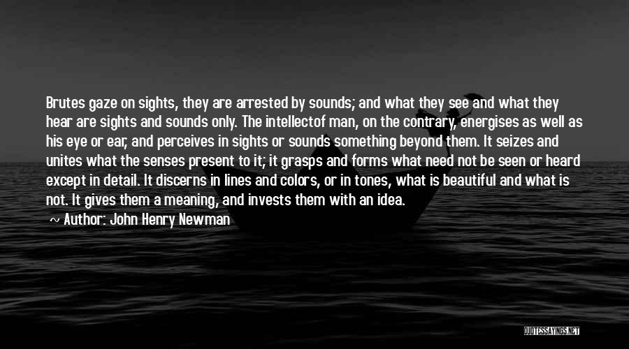 Sights And Sounds Quotes By John Henry Newman