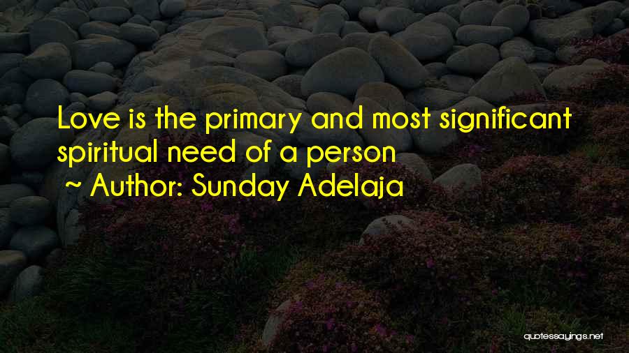Significant Person Quotes By Sunday Adelaja