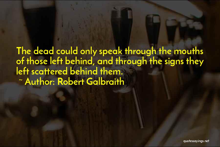 Signs Of Death Quotes By Robert Galbraith