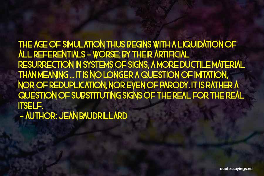 Signs Quotes By Jean Baudrillard