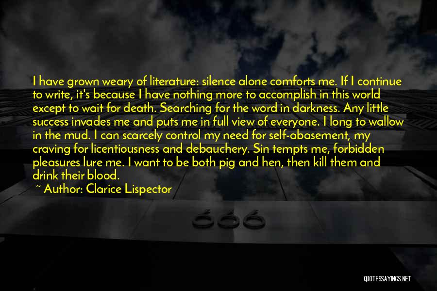 Silence And Darkness Quotes By Clarice Lispector
