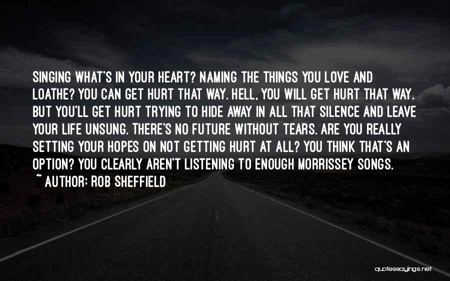 Silence And Hurt Quotes By Rob Sheffield