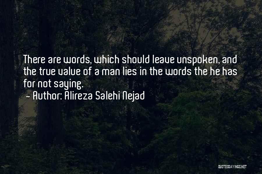 Silence And Lies Quotes By Alireza Salehi Nejad