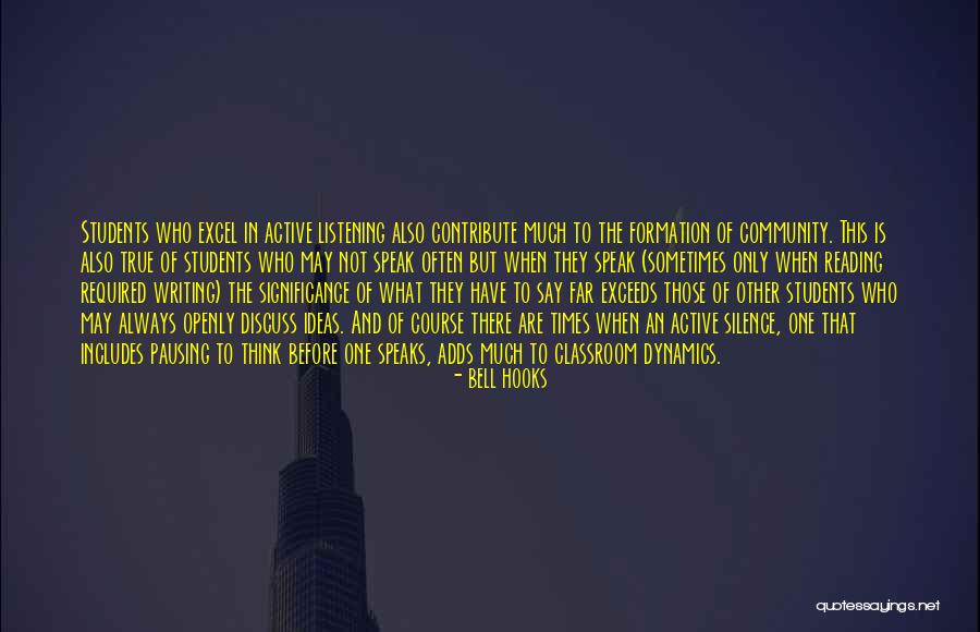 Silence And Listening Quotes By Bell Hooks Silence And Listening Quotes By Bell Hooks
