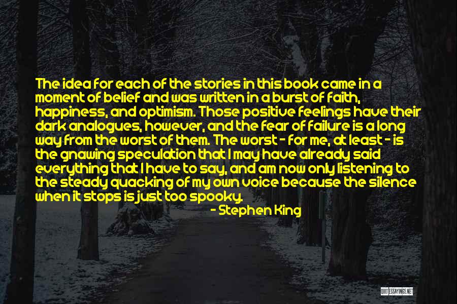 Silence And Listening Quotes By Stephen King Silence And Listening Quotes By Stephen King