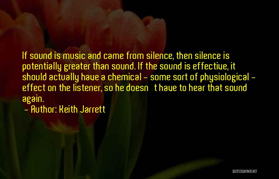 Silence And Music Quotes By Keith Jarrett