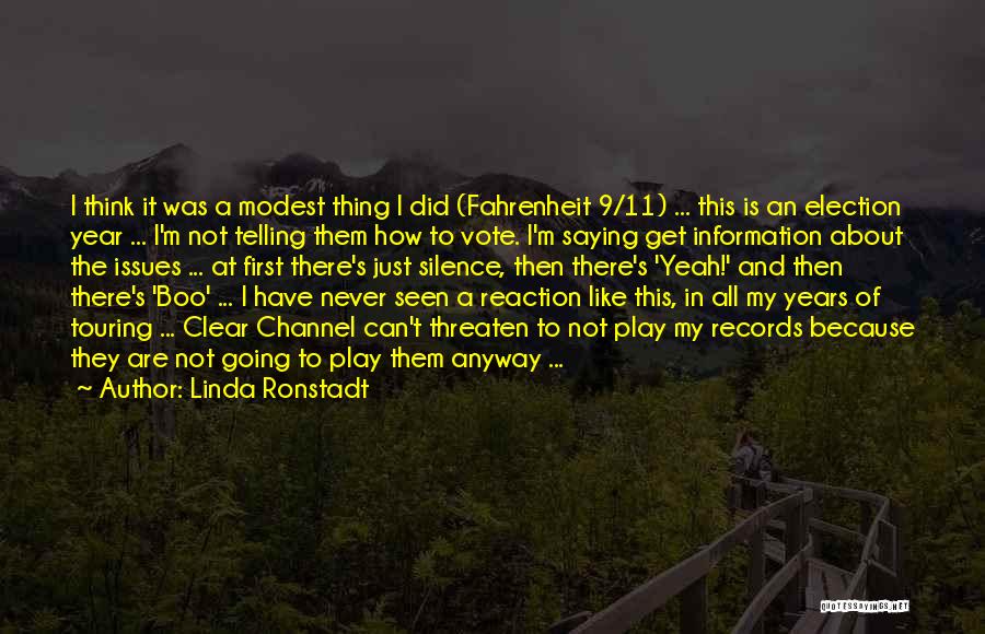 Silence And Music Quotes By Linda Ronstadt