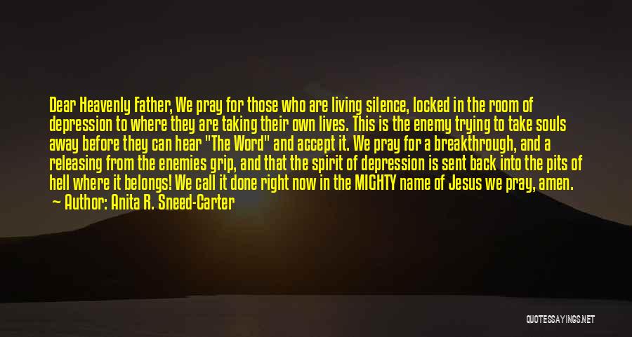 Silence And Prayer Quotes By Anita R. Sneed-Carter