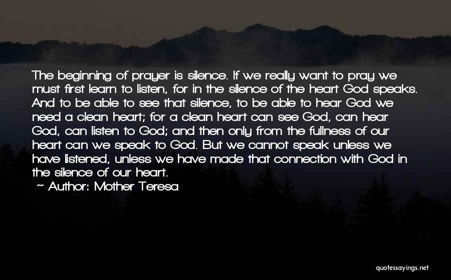 Silence And Prayer Quotes By Mother Teresa