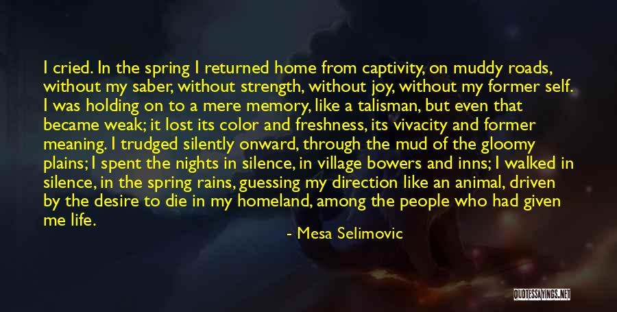 Silence And Strength Quotes By Mesa Selimovic Silence And Strength Quotes By Mesa Selimovic