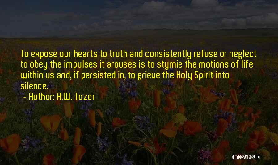 Silence And Truth Quotes By A.W. Tozer