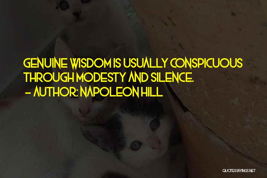 Silence And Wisdom Quotes By Napoleon Hill