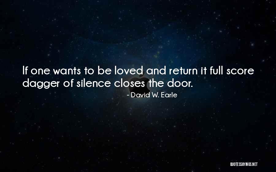 Silence Communication Quotes By David W. Earle Silence Communication Quotes By David W. Earle