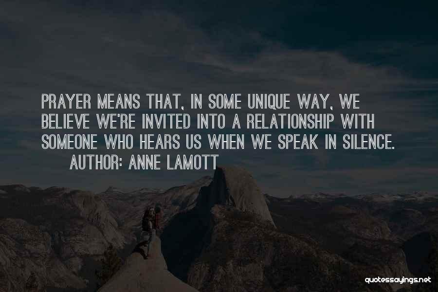 Silence In A Relationship Quotes By Anne Lamott