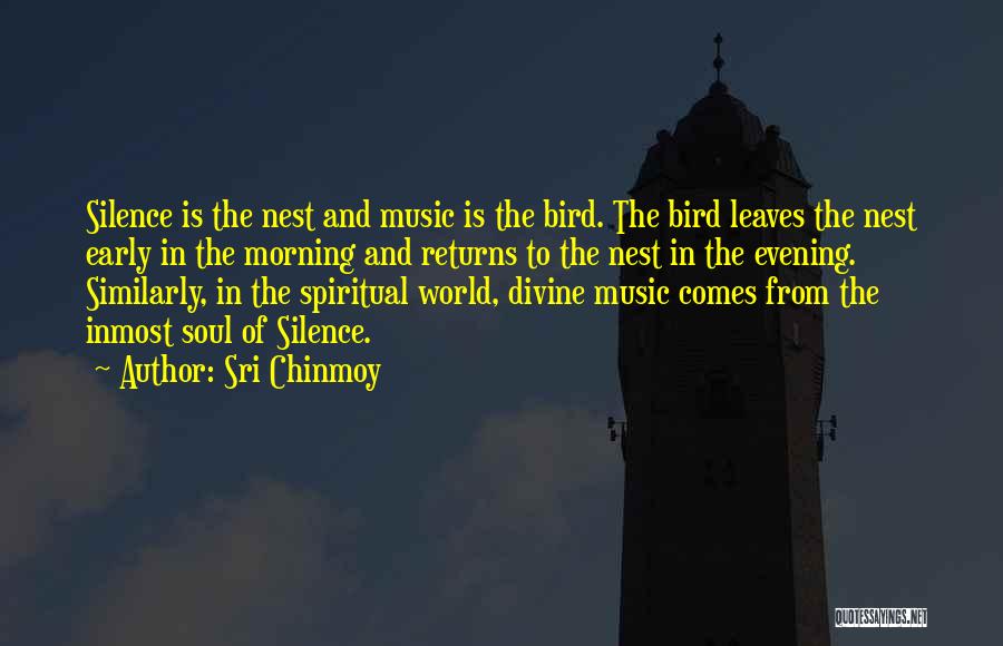 Silence In Music Quotes By Sri Chinmoy
