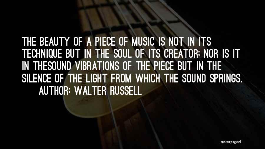 Silence In Music Quotes By Walter Russell