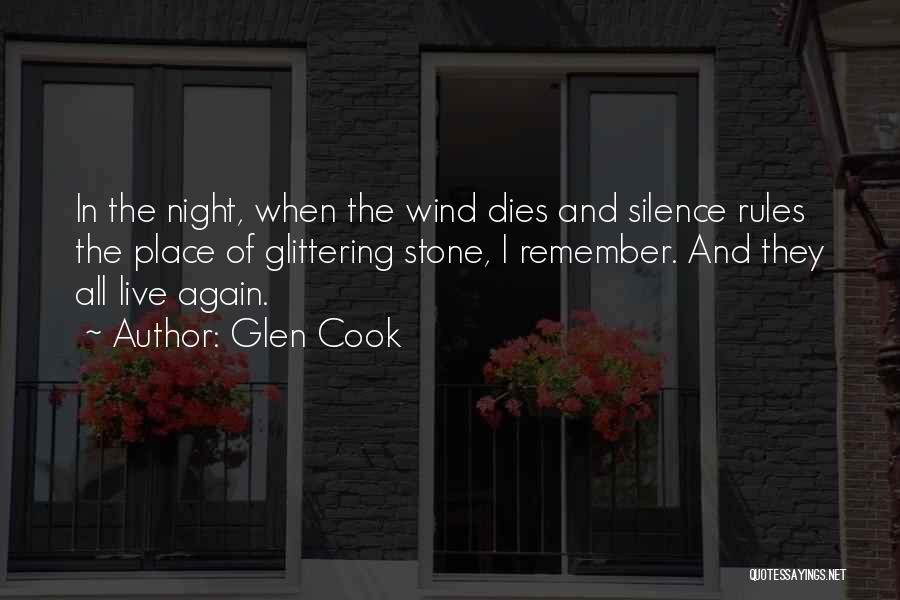 Silence In The Book Night Quotes By Glen Cook