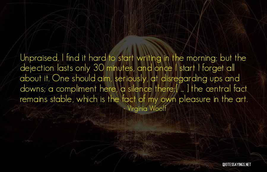 Silence In The Morning Quotes By Virginia Woolf