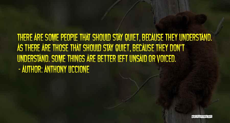 Silence Is Golden Quotes By Anthony Liccione