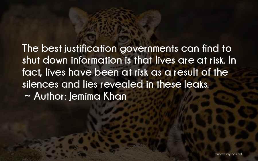 Silence Is The Best Quotes By Jemima Khan