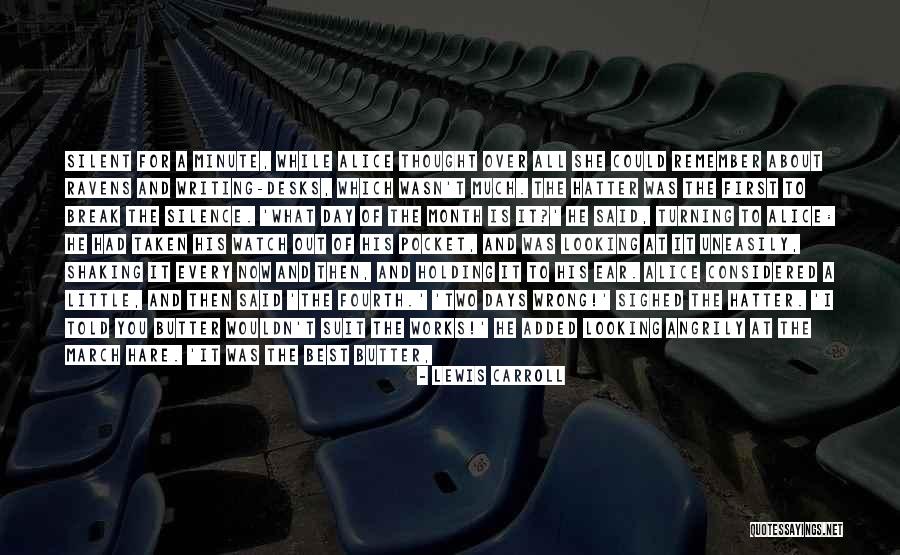 Silence Is Wrong Quotes By Lewis Carroll