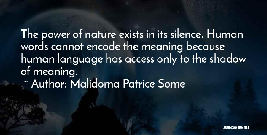 Silence Of Nature Quotes By Malidoma Patrice Some