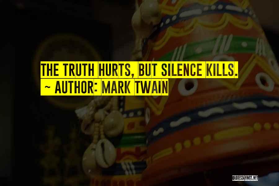 Silence That Hurts Quotes By Mark Twain