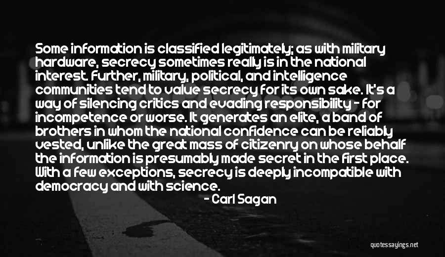 Silencing The Critics Quotes By Carl Sagan Silencing The Critics Quotes By Carl Sagan