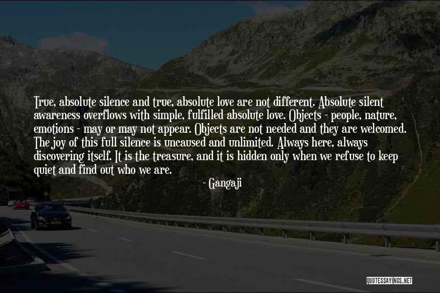 Silent Love Quotes By Gangaji Silent Love Quotes By Gangaji
