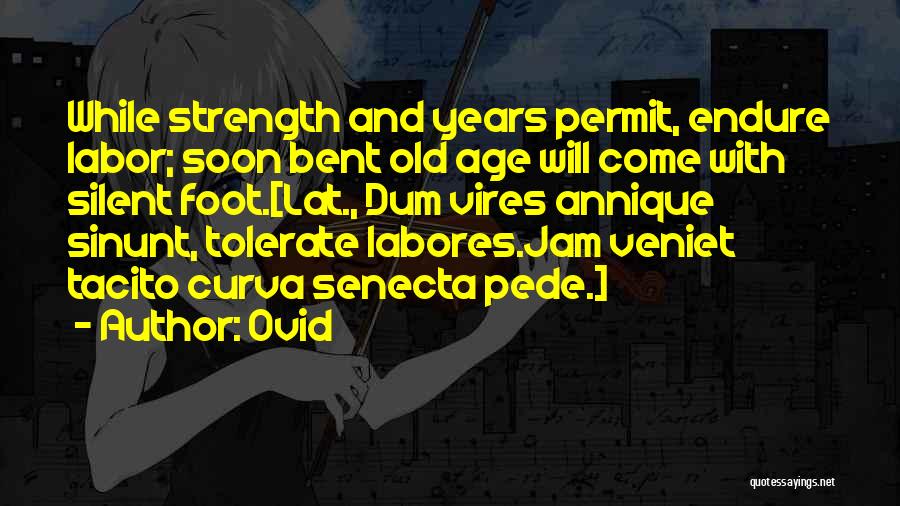 Silent Strength Quotes By Ovid