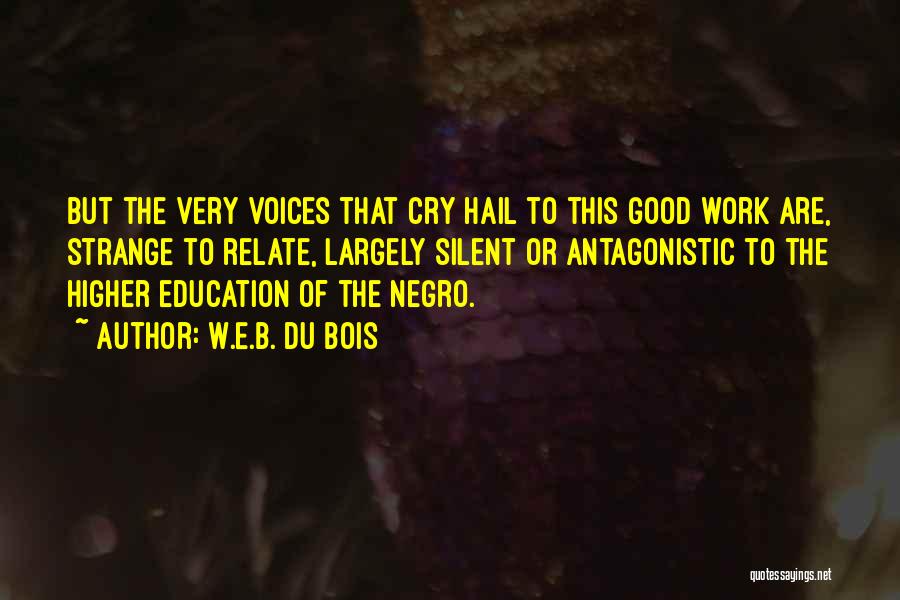 Silent Voices Quotes By W.E.B. Du Bois
