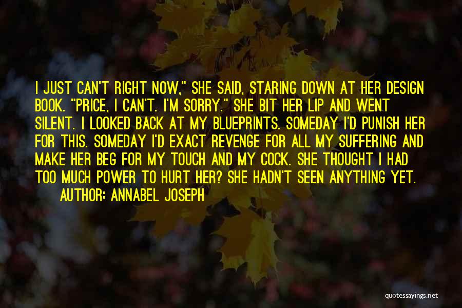 Silent When Hurt Quotes By Annabel Joseph