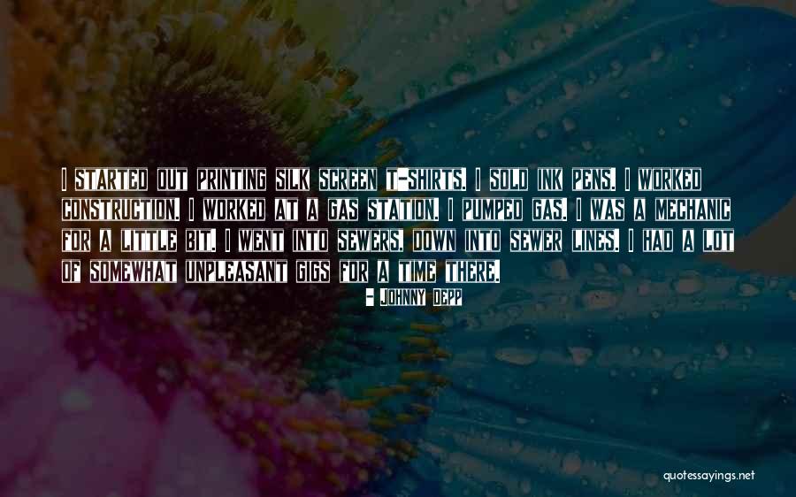 Silk Screen Printing Quotes By Johnny Depp Silk Screen Printing Quotes By Johnny Depp