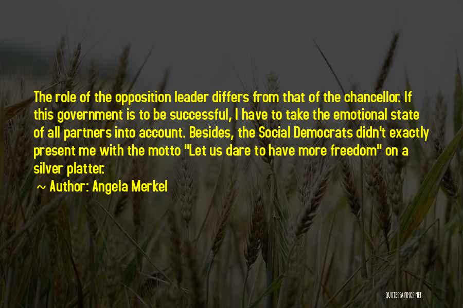 Silver Platter Quotes By Angela Merkel