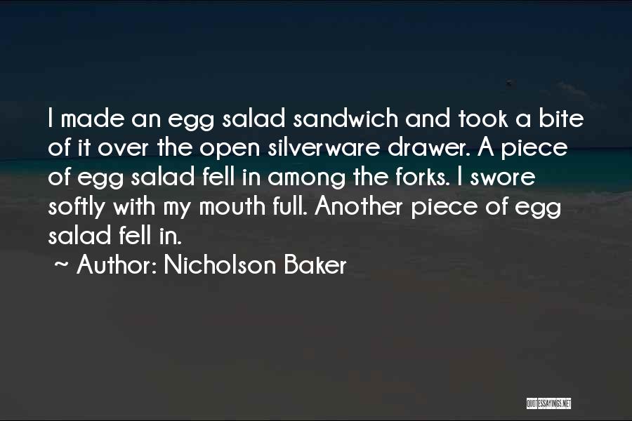 Silverware Quotes By Nicholson Baker