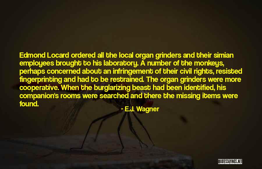 Simian Quotes By E.J. Wagner