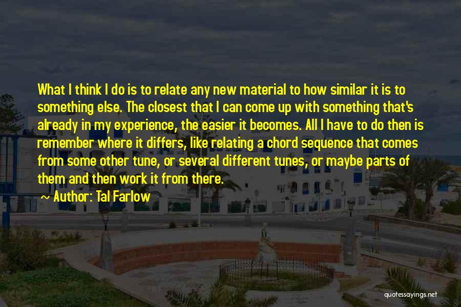 Similar And Different Quotes By Tal Farlow