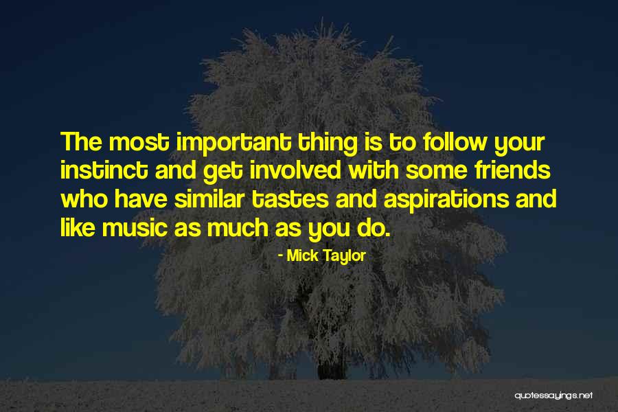 Similar Friends Quotes By Mick Taylor