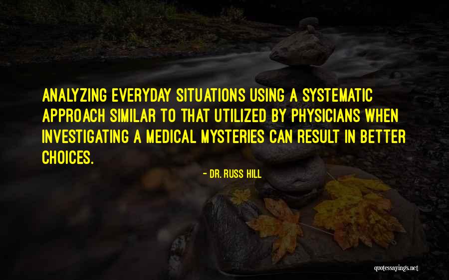 Similar Situations Quotes By Dr. Russ Hill