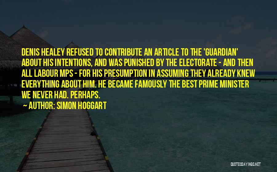 Simon Hoggart Quotes 525592