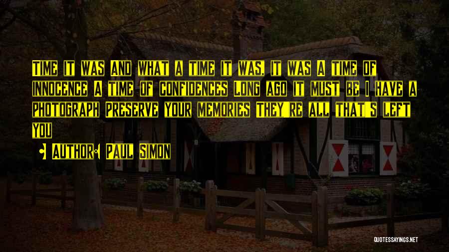 Simon's Innocence Quotes By Paul Simon