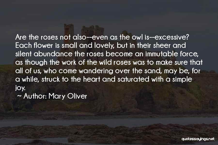 Simple Abundance Quotes By Mary Oliver